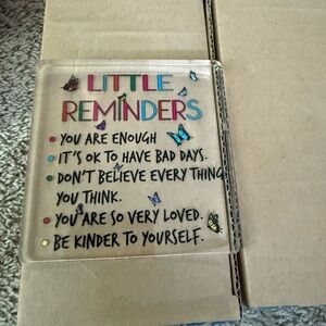 Little Reminders Colorful Inspirational Plaque